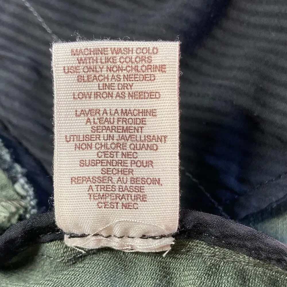 Free People Sz 8 Military Utility Jacket Peplum Cotton Stretch Asymmetrical Zip